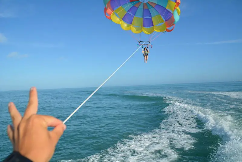 Watersport parasailing in Key West Florida
